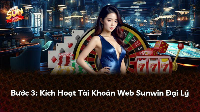 Bước 3: Kích Hoạt Tài Khoản Web Sunwin Đại Lý